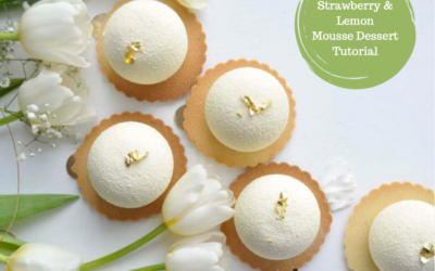 BISCOTTINI AL BURRO CON MOUSSE AL LIMONE E COULIS ALLA FRAGOLA